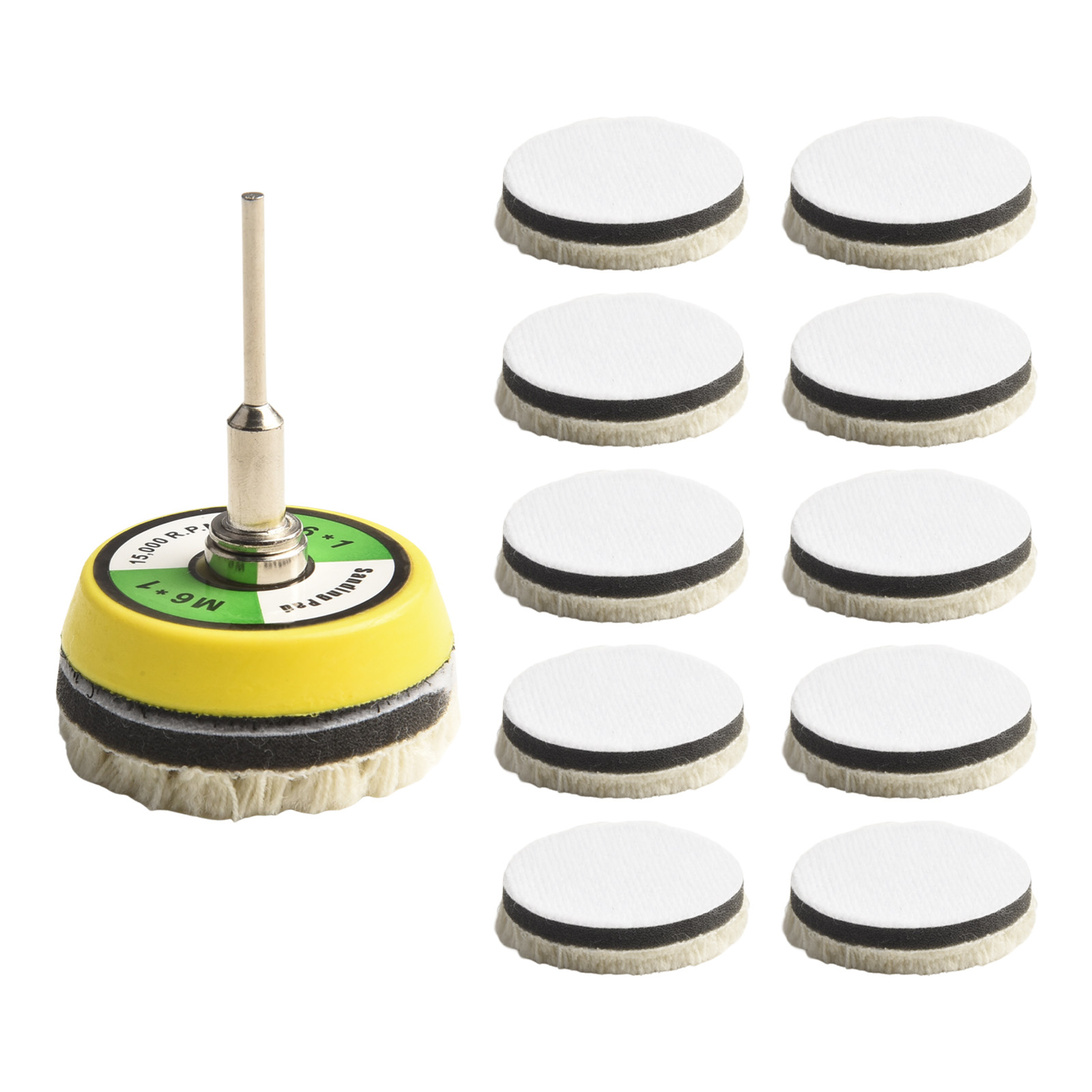Buffing Pads Wool Polishing Pa - Polish Pad Set Buffer 评论和价格